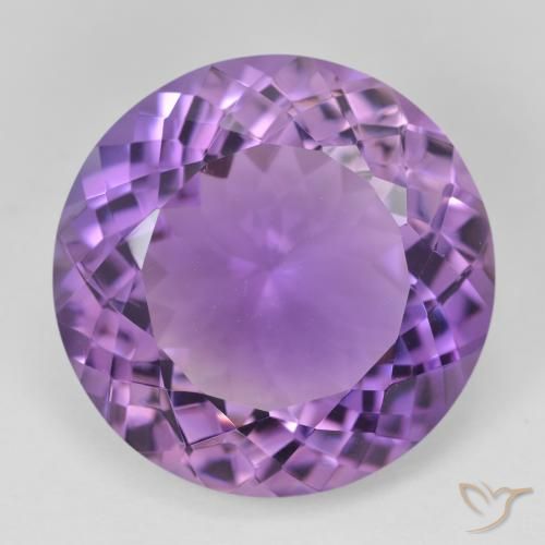 23.46ct Naturel Medium Light Purplish-Violet Améthyste, Tour, VVS