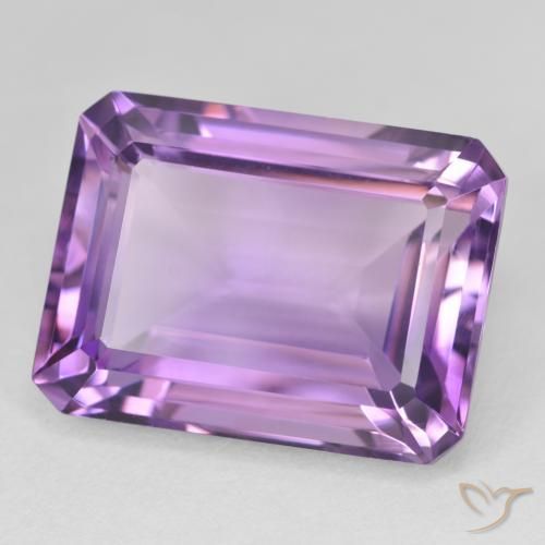 Améthyste Violet violacé naturelle Octogone / coupe Émeraude, 23.68 ct, VVS