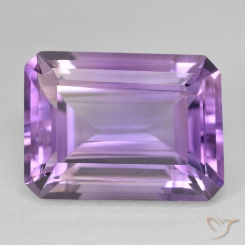 Améthyste Pourpre violacé moyen naturelle Octogone / coupe Émeraude, 23.51 ct, VVS-VS