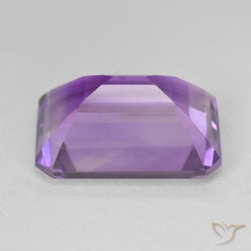 Améthyste Violet vif naturelle Octogone / coupe Émeraude, 17.51 ct, VVS-VS