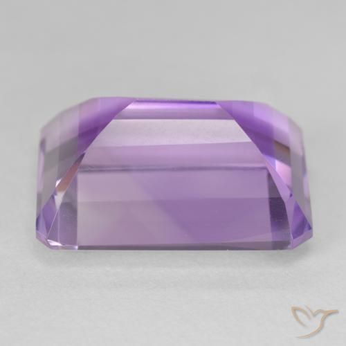 Améthyste Violet rosâtre moyen naturelle Octogone / coupe Émeraude, 22.72 ct, VVS