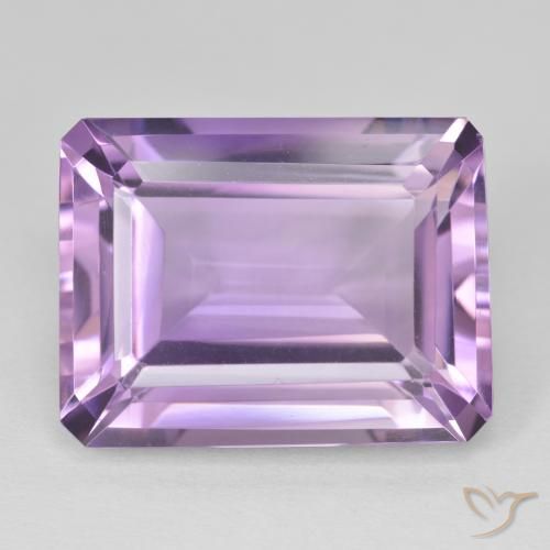 21.61ct Naturel Violet Iris Améthyste, Taille émeraude, VVS