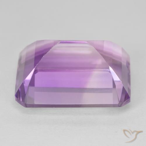 Améthyste Medium Light Purplish-Violet naturelle Octogone / coupe Émeraude, 24.01 ct, VVS