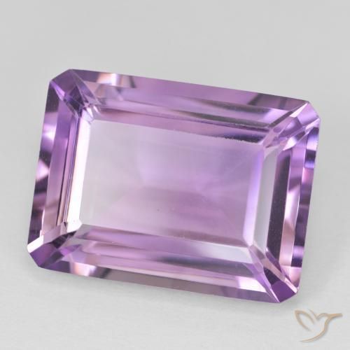Améthyste Violet violacé naturelle Octogone / coupe Émeraude, 19.16 ct, VVS