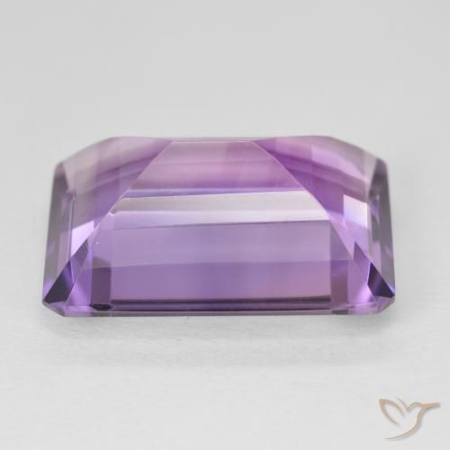 Améthyste Violet violacé naturelle Octogone / coupe Émeraude, 19.16 ct, VVS