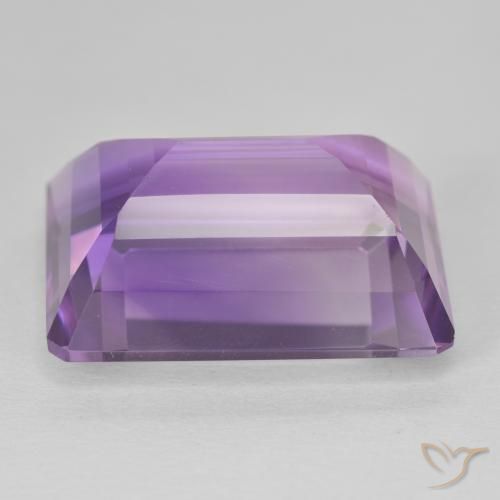 Améthyste Medium Light Purplish-Violet naturelle Octogone / coupe Émeraude, 22.54 ct, VVS