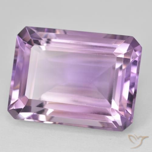 Améthyste Violet rose moyen naturelle Octogone / coupe Émeraude, 24.54 ct, VVS