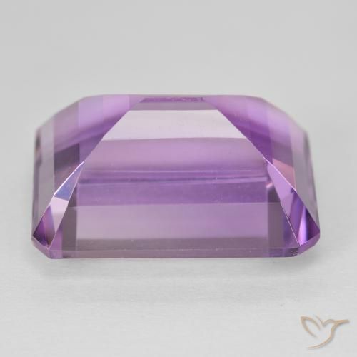 Améthyste Violet rose moyen naturelle Octogone / coupe Émeraude, 24.54 ct, VVS