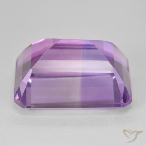 Améthyste Violet Rosâtre naturelle Octogone / coupe Émeraude, 24.90 ct, VVS