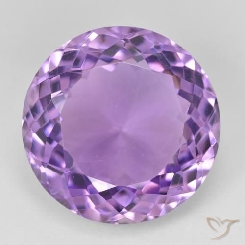 26.15ct Naturel Violet moyen Améthyste, Tour, VVS