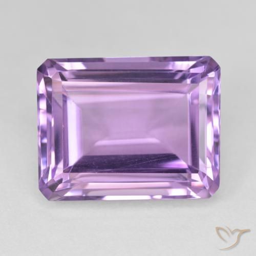19.16ct Naturel Violet aubergine Améthyste, Taille émeraude, VVS-VS