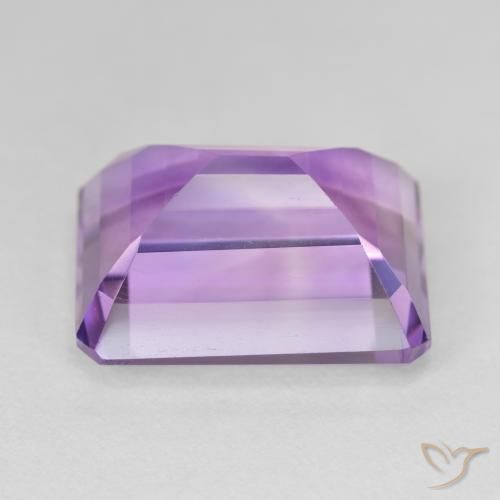 Améthyste Violet iris profond naturelle Octogone / coupe Émeraude, 18.88 ct, VVS-VS