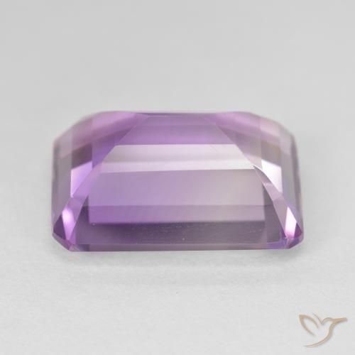 Améthyste Violet moyen naturelle Octogone / coupe Émeraude, 16.89 ct, VVS-VS