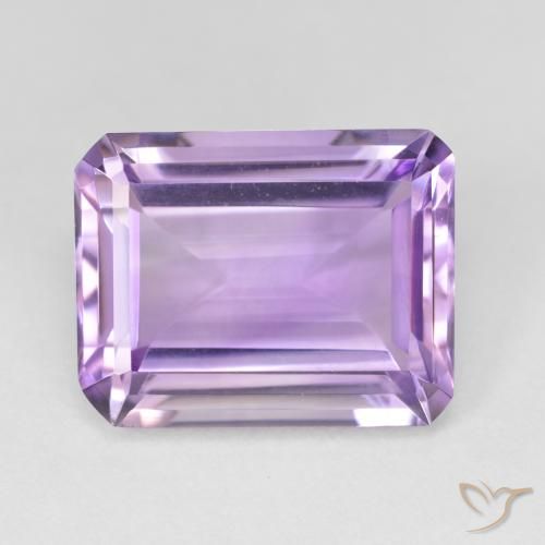 16.51ct Naturel Violet Iris Améthyste, Taille émeraude, Translucide