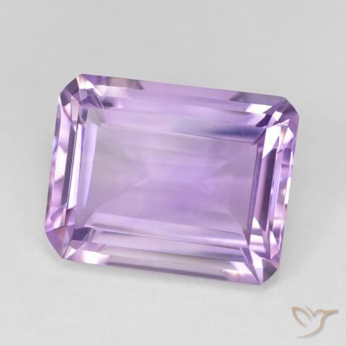 Améthyste Violet Iris naturelle Octogone / coupe Émeraude, 16.51 ct, Translucide
