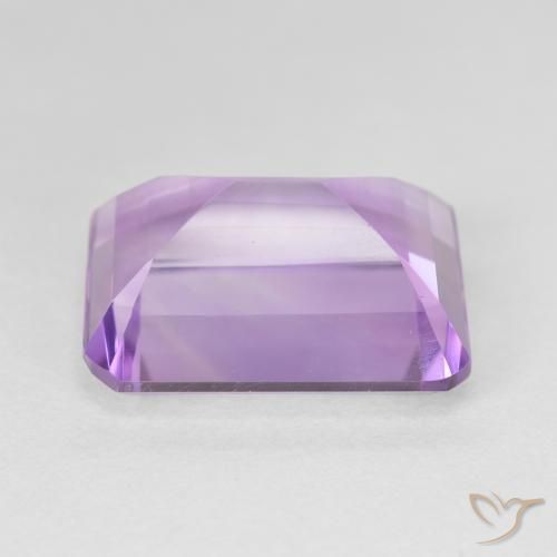 Améthyste Violet Iris naturelle Octogone / coupe Émeraude, 16.51 ct, Translucide