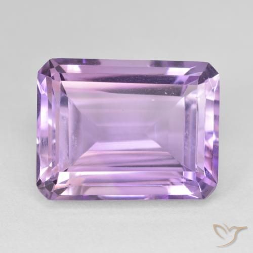 19.33ct Naturel Violet moyen Améthyste, Taille émeraude, VVS-VS
