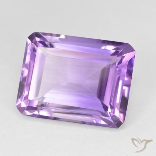 Améthyste Violet moyen naturelle Octogone / coupe Émeraude, 17.75 ct, VVS-VS