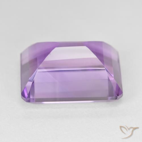 Améthyste Violet rose moyen naturelle Octogone / coupe Émeraude, 19.33 ct, VVS-VS