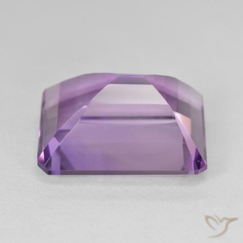 Améthyste Violet vif naturelle Octogone / coupe Émeraude, 17.40 ct, VVS