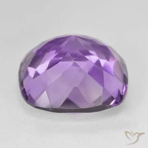 Améthyste Violet moyen naturelle Coussin, 22.37 ct, VVS