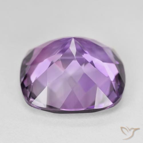 Améthyste Violet moyen naturelle Coussin, 19.07 ct, VVS
