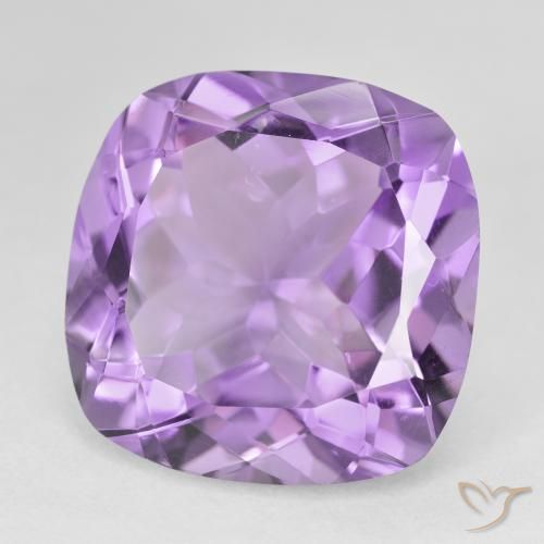 Améthyste Violet moyen naturelle Coussin, 20.37 ct, VVS