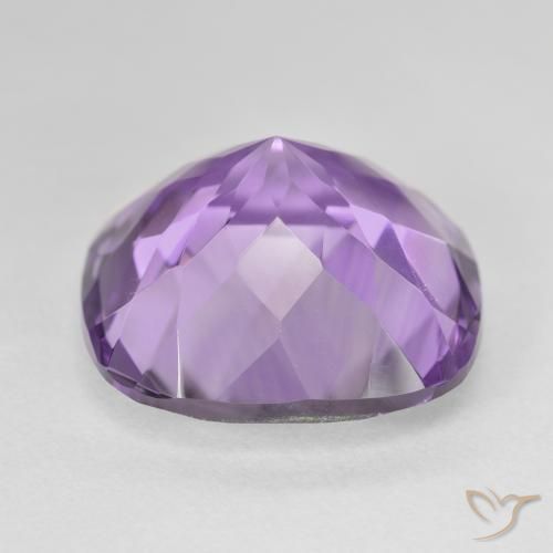 Améthyste Violet rosâtre léger naturelle Coussin, 20.37 ct, VVS