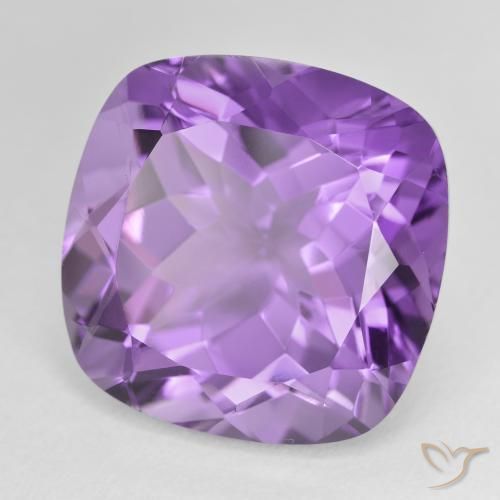 Améthyste Violet iris profond naturelle Coussin, 22.37 ct, VVS-VS