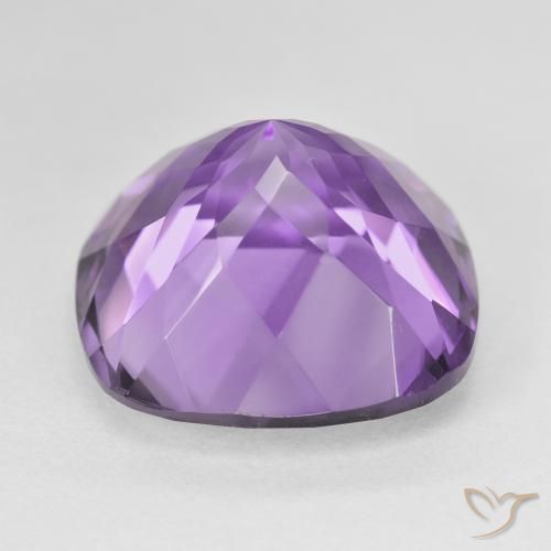 Améthyste Violet iris profond naturelle Coussin, 22.37 ct, VVS-VS