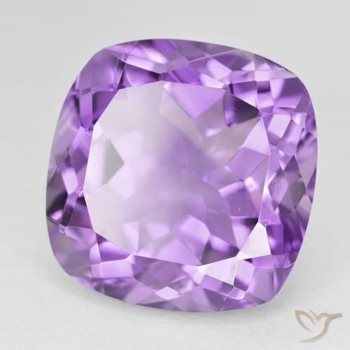 Améthyste Violet moyen naturelle Coussin, 22.50 ct, VVS