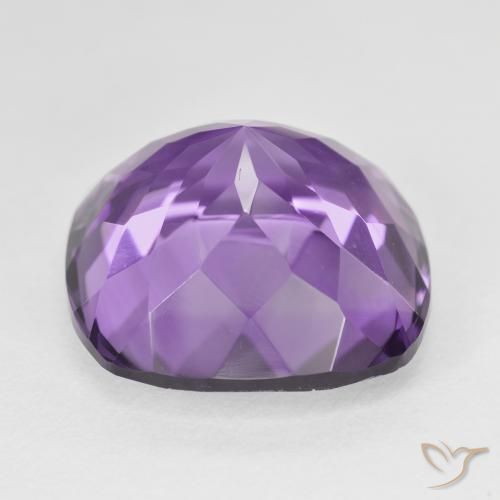 Améthyste Violet moyen naturelle Coussin, 22.50 ct, VVS