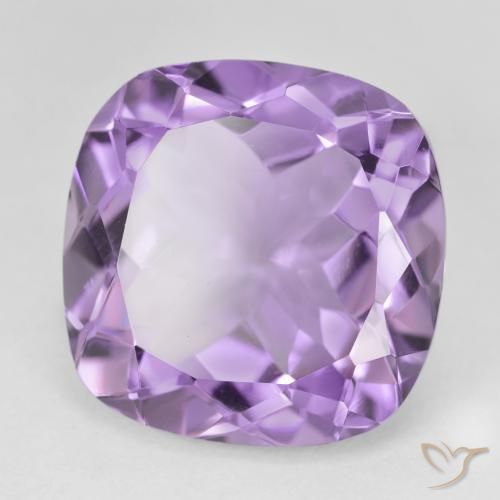 Améthyste Violet moyen naturelle Coussin, 20.42 ct, VVS