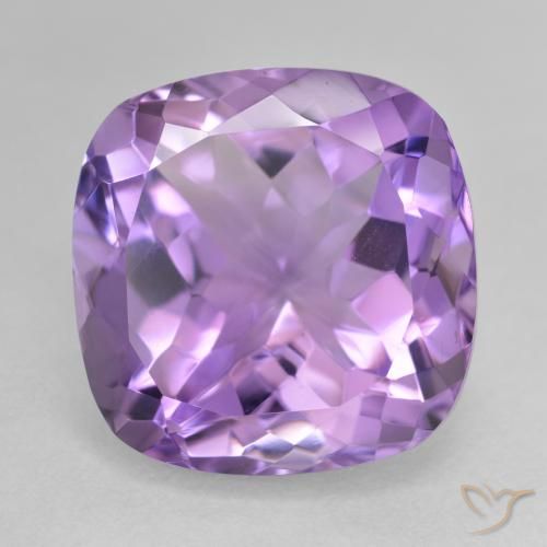 13.73ct Naturel Violet Rosâtre Améthyste, Coussin, VVS
