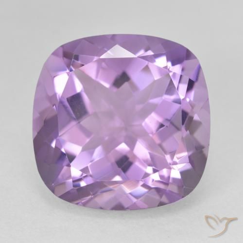 12.45ct Naturel Violet moyen Améthyste, Coussin, VVS