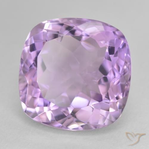 Améthyste Violet Rosâtre naturelle Coussin, 14.24 ct, VVS