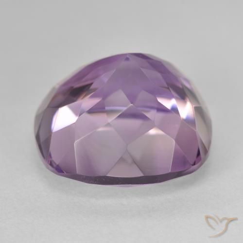 Améthyste Violet Rosâtre naturelle Coussin, 14.24 ct, VVS