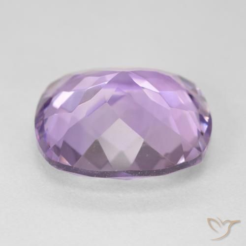 Améthyste Violet moyen naturelle Coussin, 10.76 ct, VVS