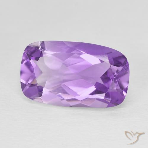 Améthyste Violet intense naturelle Coussin, 5.50 ct, VVS-VS