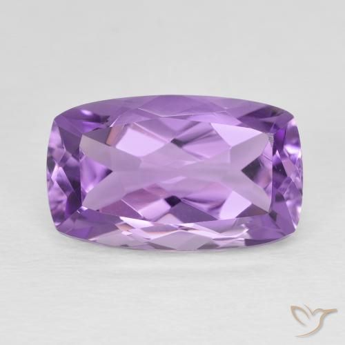 Améthyste Violet moyen naturelle Coussin, 6.50 ct, VS