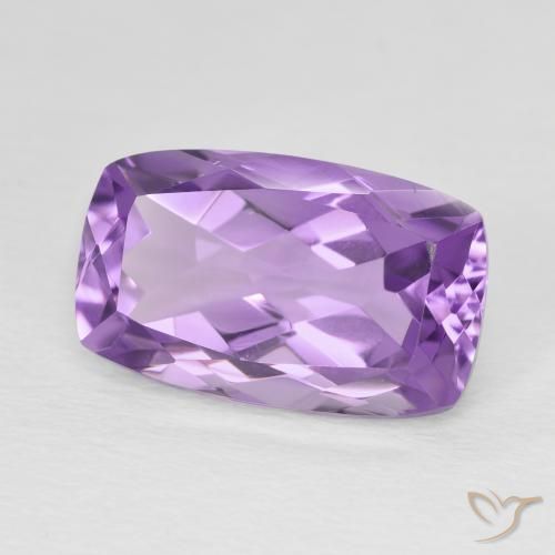 Améthyste Violet moyen naturelle Coussin, 6.50 ct, VS