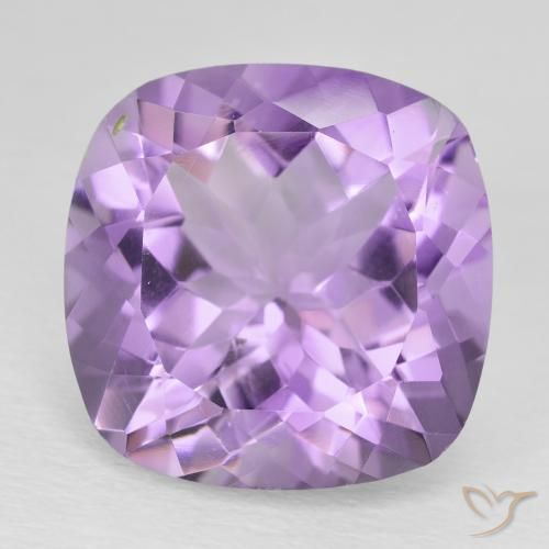 12.55ct Naturel Violet moyen Améthyste, Coussin, VS