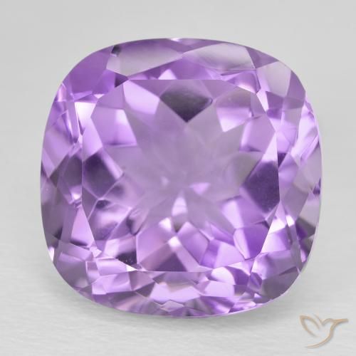 13.55ct Naturel Violet Rosâtre Améthyste, Coussin, VVS