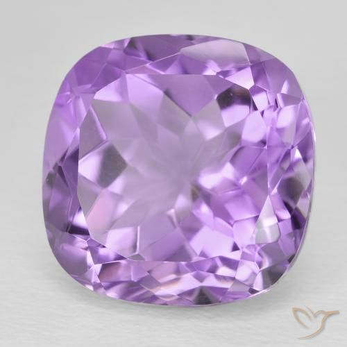 Améthyste Violet Rosâtre naturelle Coussin, 13.55 ct, VVS