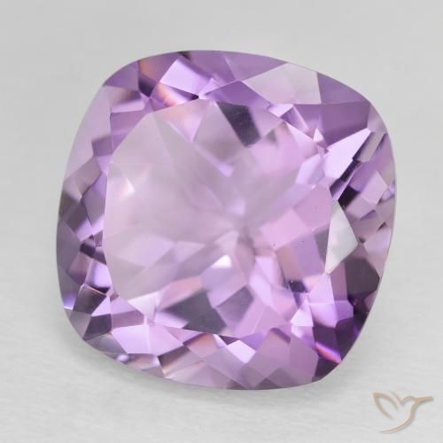 Améthyste Violet Rosâtre naturelle Coussin, 11.50 ct, VVS