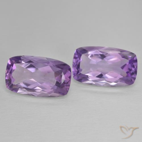 Shop natural 12.80ct Medium Light Purplish-Violet Améthyste gems, Coussin, from Brésil at GemSelect. In stock, global shipping!