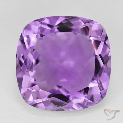 Améthyste Violet violacé naturelle Coussin, 21.27 ct, VVS-VS