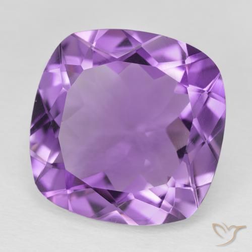 Améthyste Pourpre violacé profond naturelle Coussin, 18.61 ct, VVS-VS
