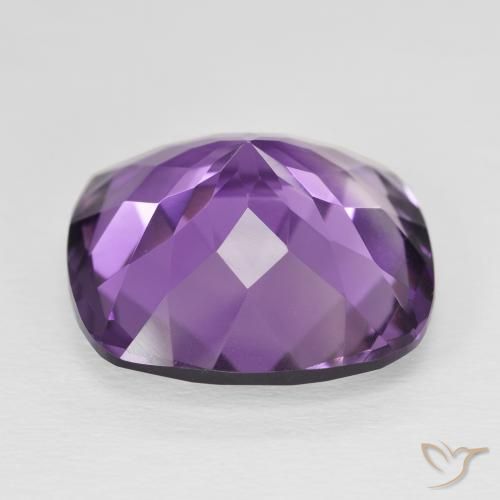 Améthyste Pourpre violacé profond naturelle Coussin, 18.61 ct, VVS-VS