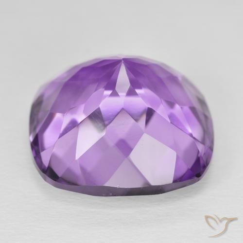 Améthyste Pourpre violacé moyen naturelle Coussin, 21.72 ct, VVS-VS